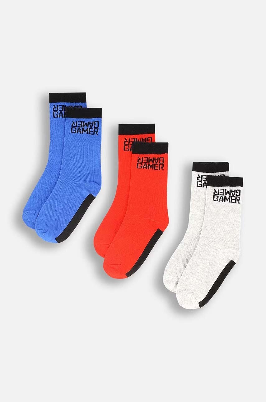 

Детски чорапи Coccodrillo (3 чифта) в сиво BASIC SOCKS, Сив