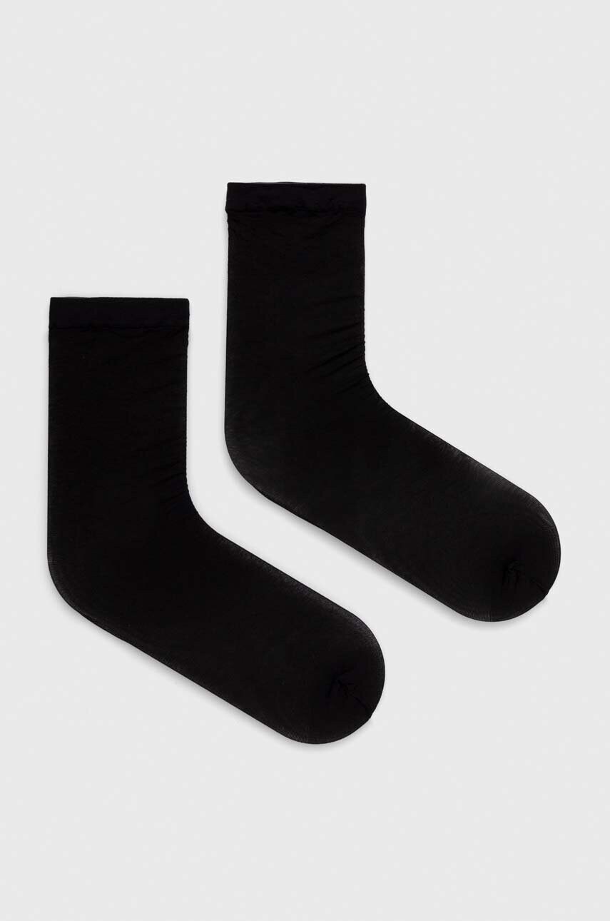 Levně Ponožky BOSS 2-pack dámské, černá barva, 50518960