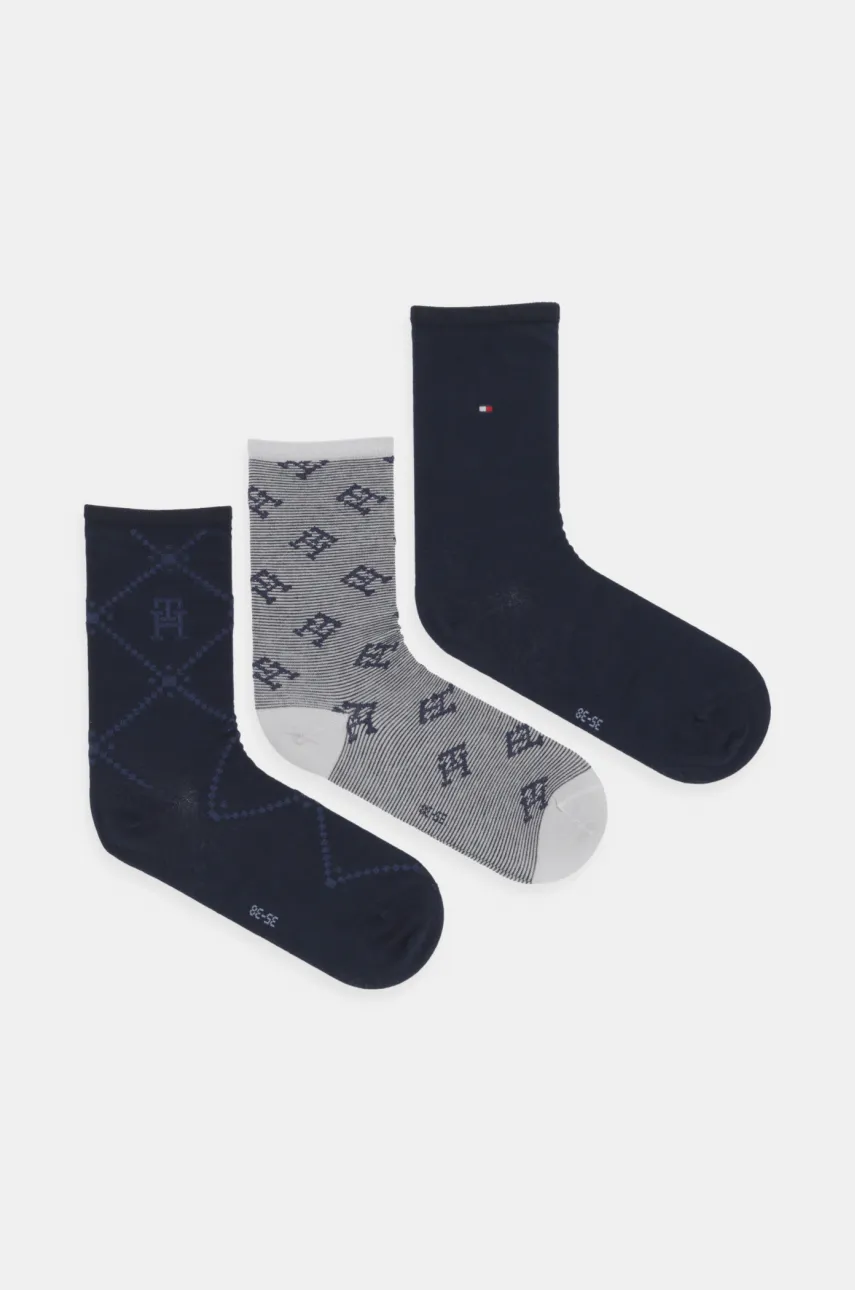 Носки Tommy Hilfiger 3 шт женские цвет синий 701229863 Носки Tommy Hilfiger 3 шт женские цвет синий 701229863
