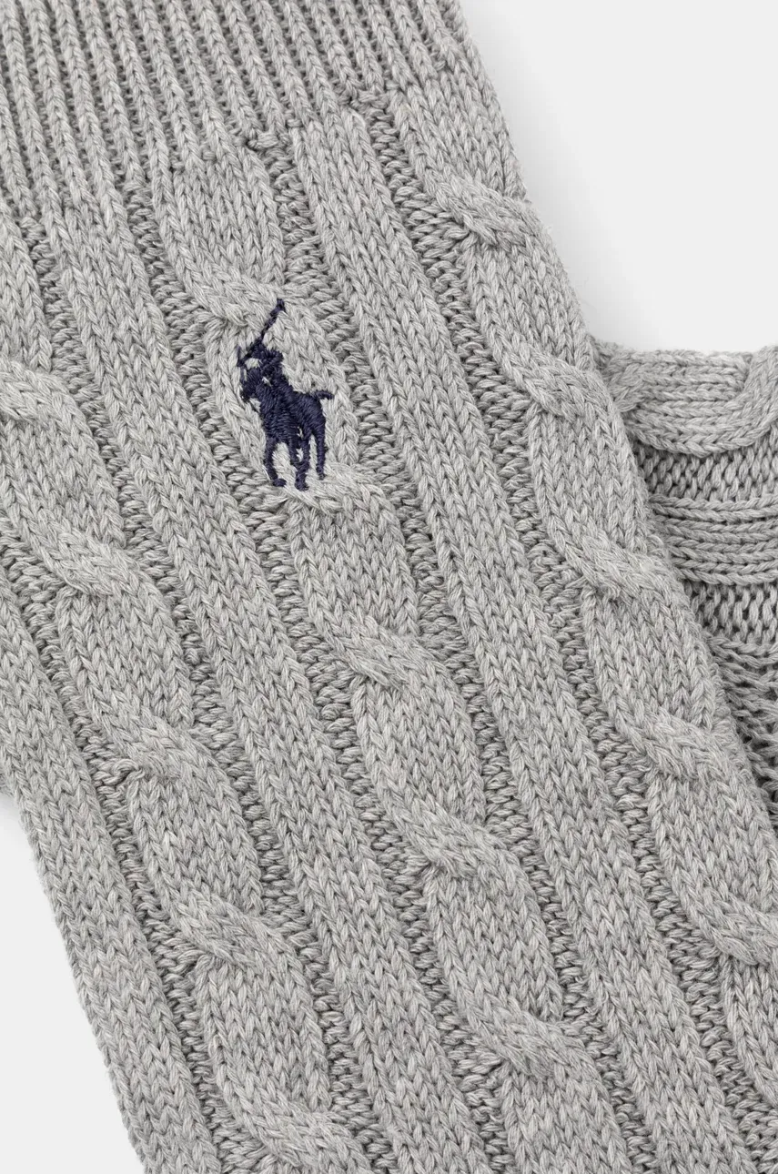 Носки Polo Ralph Lauren женские цвет серый 455955244 Носки Polo Ralph Lauren женские цвет серый 455955244