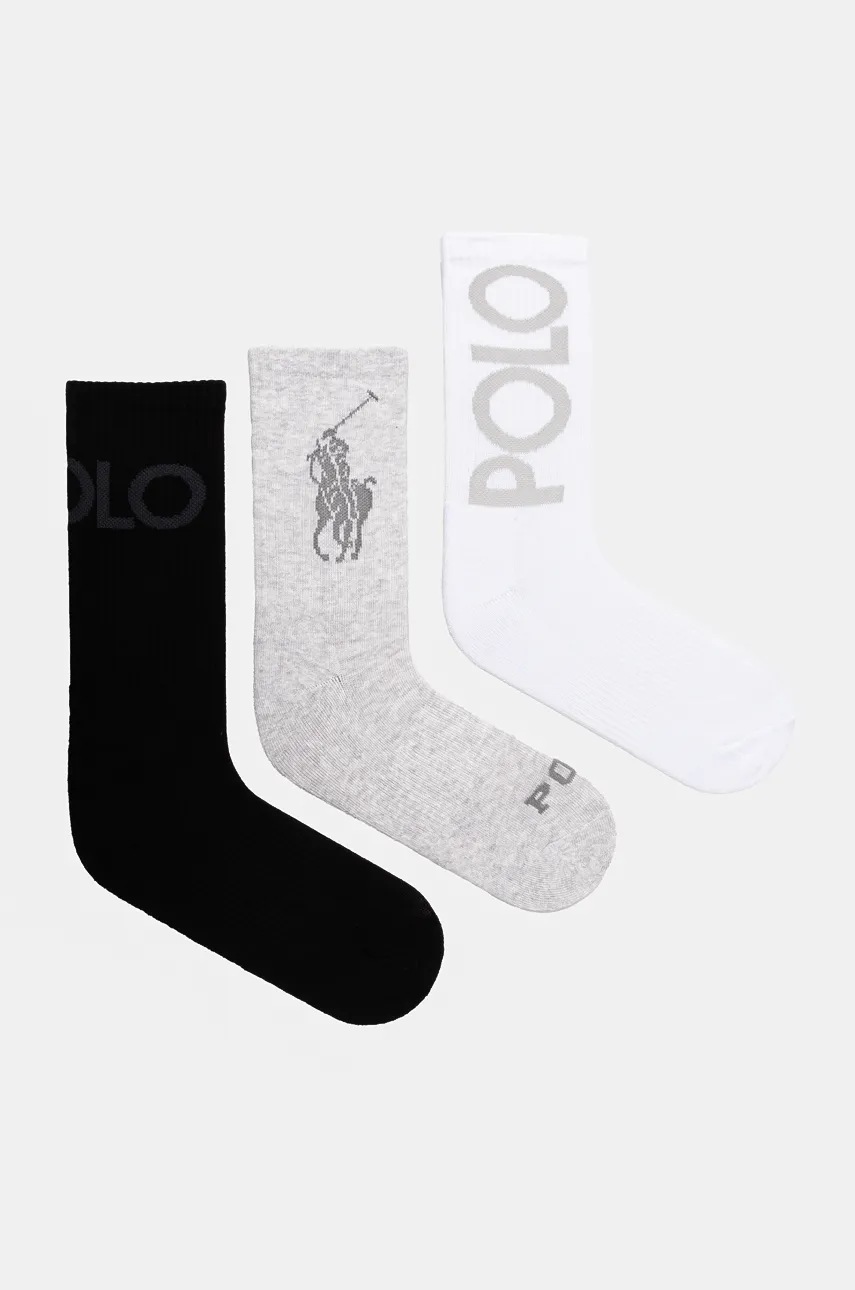 

Чорапи Polo Ralph Lauren (3 чифта) в бяло 455956256, Бял