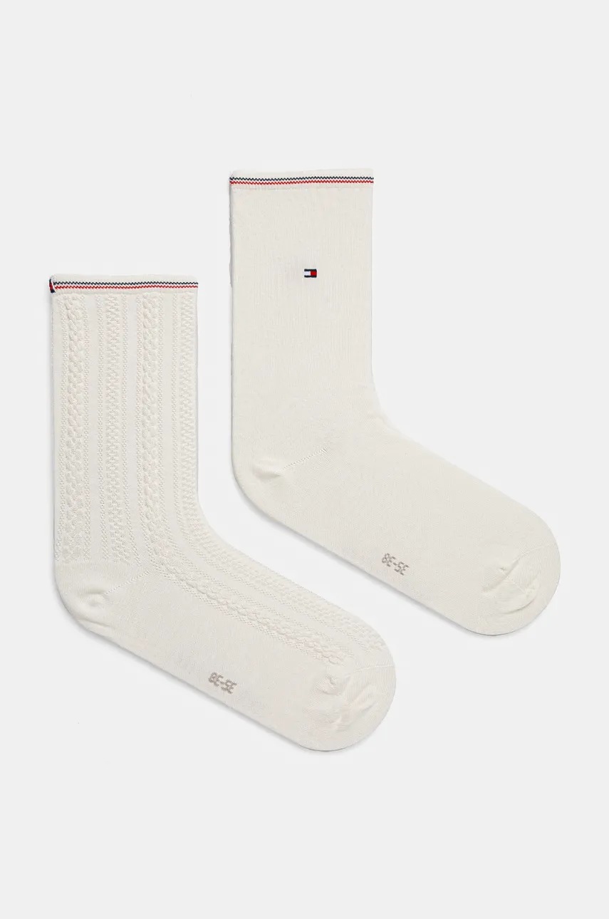 

Чорапи Tommy Hilfiger (2 чифта) в бяло 701229856, Бял