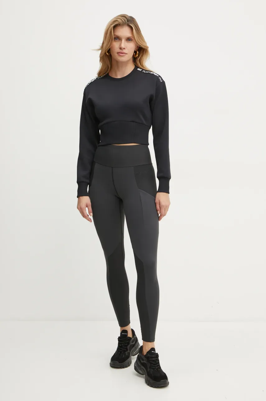 Леггинсы PLEIN SPORT женские цвет чёрный однотонные AADC WJT2009 STE003N Леггинсы PLEIN SPORT женские цвет чёрный однотонные AADC WJT2009 STE003N