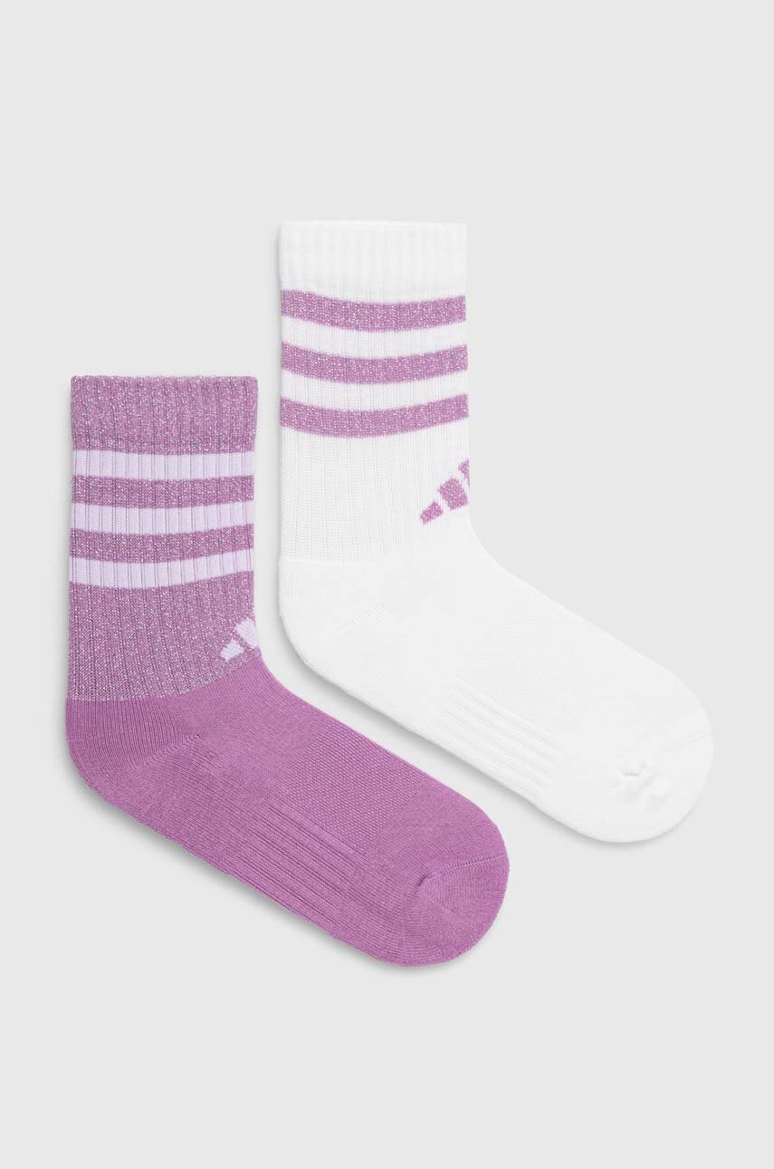 

Чорапи adidas Essentials (2 чифта) в лилаво IW5544, Виолетов