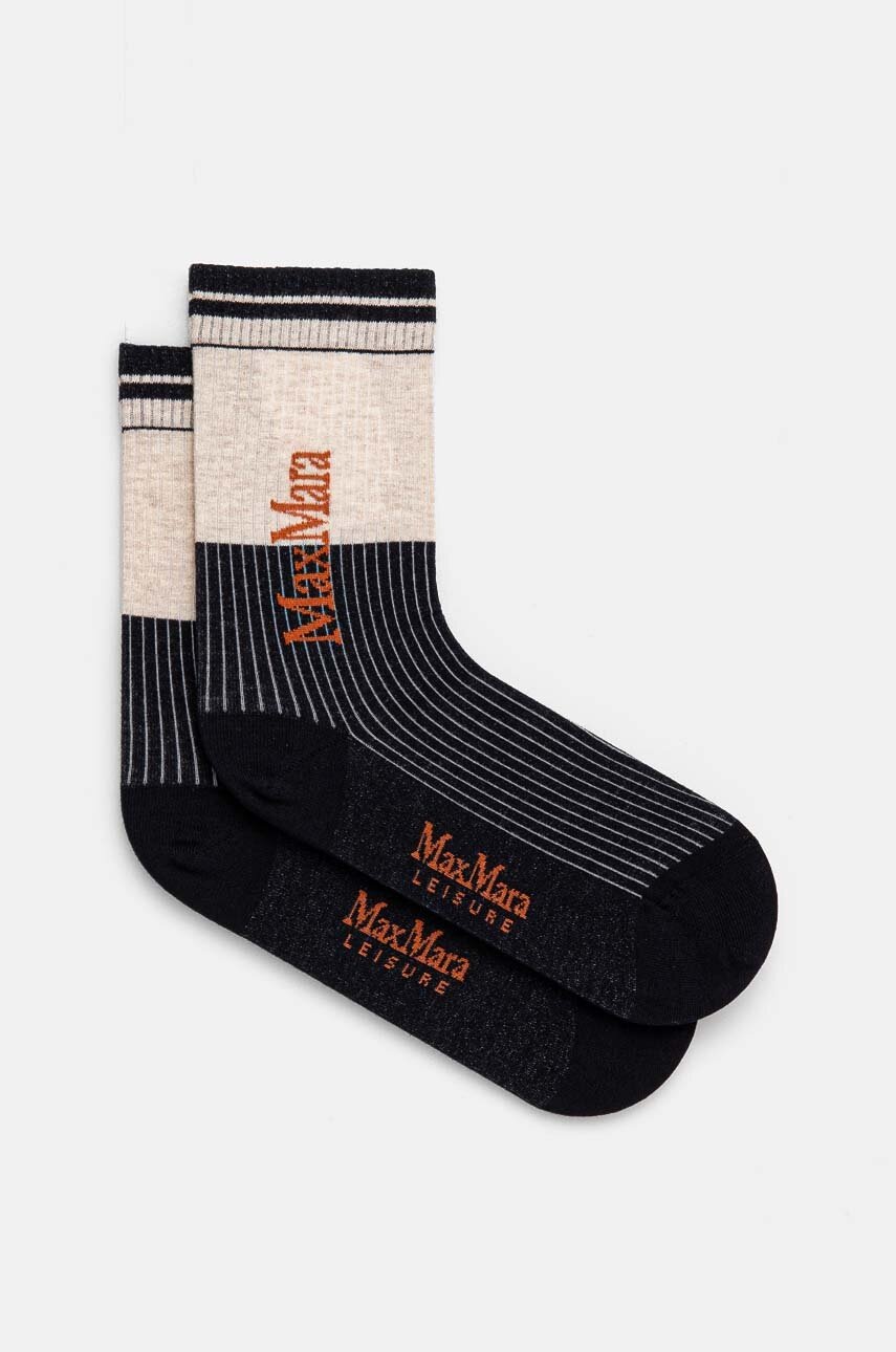 

Чорапи с кашмир Max Mara Leisure в черно 2426556018600, Черен