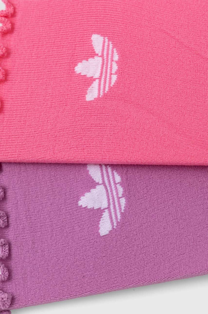 Παιδικές κάλτσες adidas Originals 2-pack χρώμα: ροζ, IX7650 φωτογραφία
