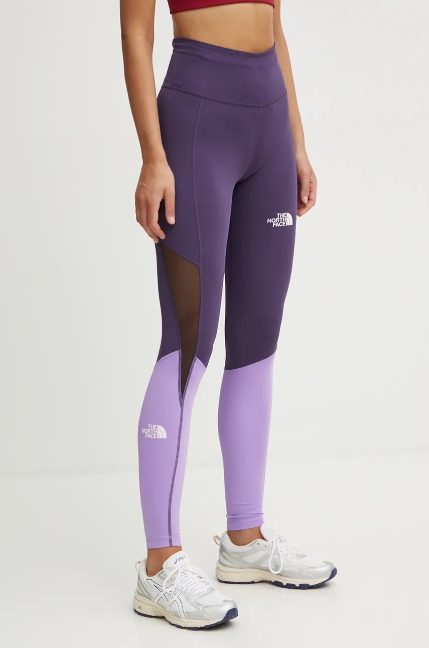 

Спортен клин The North Face Trail Run Tight в лилаво с десен NF0A87K172O1, Виолетов