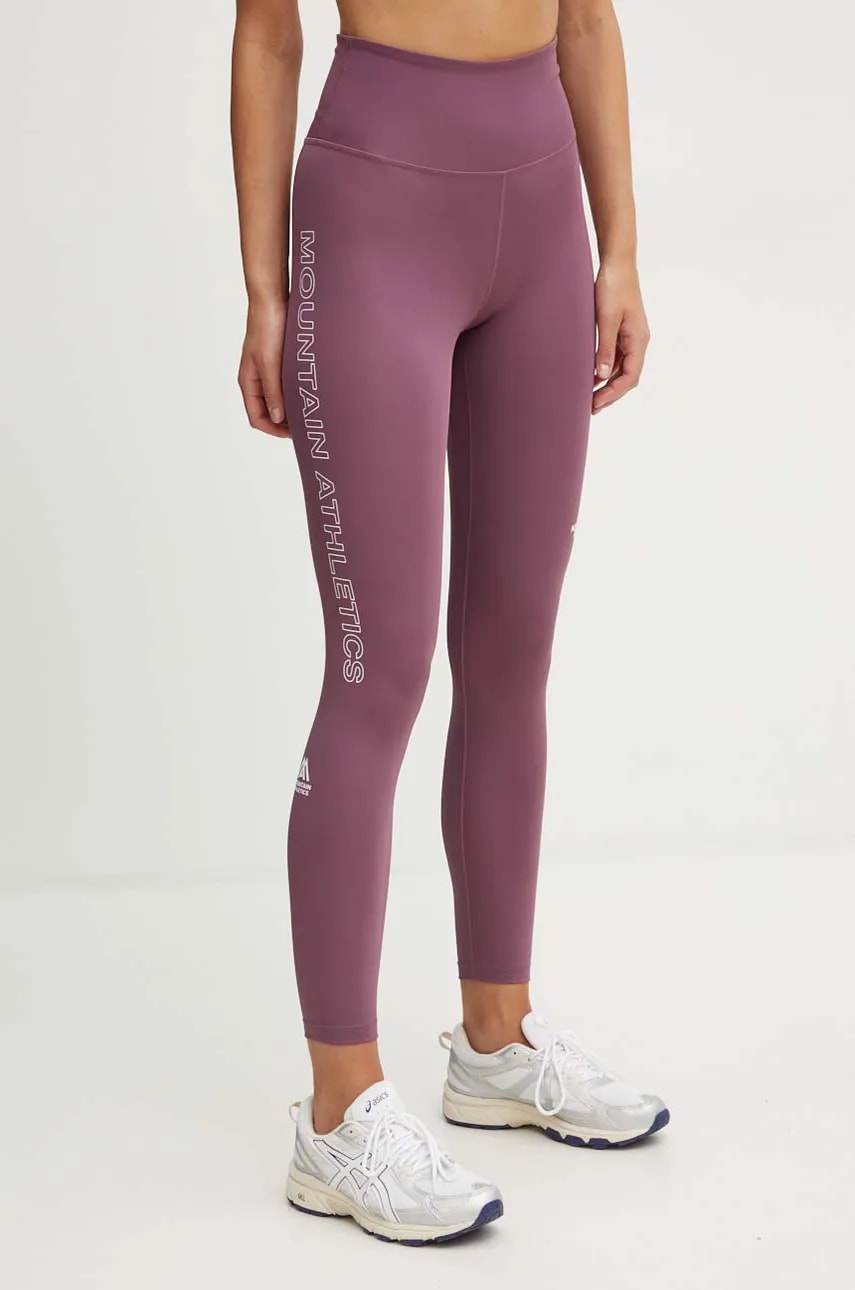 The North Face leggins sport Mountain Athletics femei, culoarea roz, cu imprimeu, NF0A89401NI1