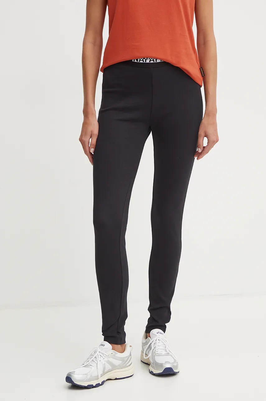 

Клин Napapijri -Suze Leggings в черно с изчистен дизайн NP0A4HZ70411, Черен