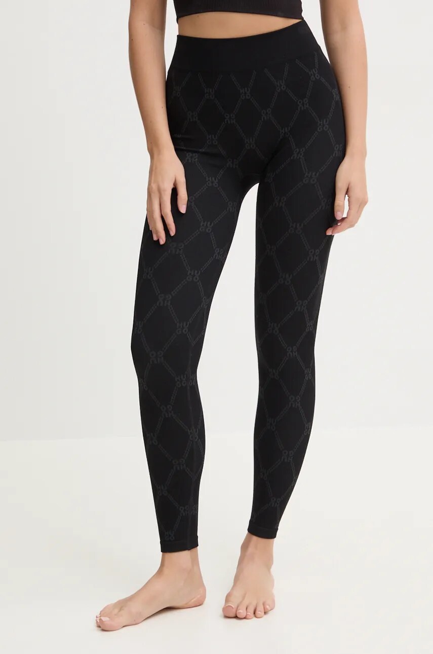 HUGO colanti femei, culoarea negru, modelator, 50518156