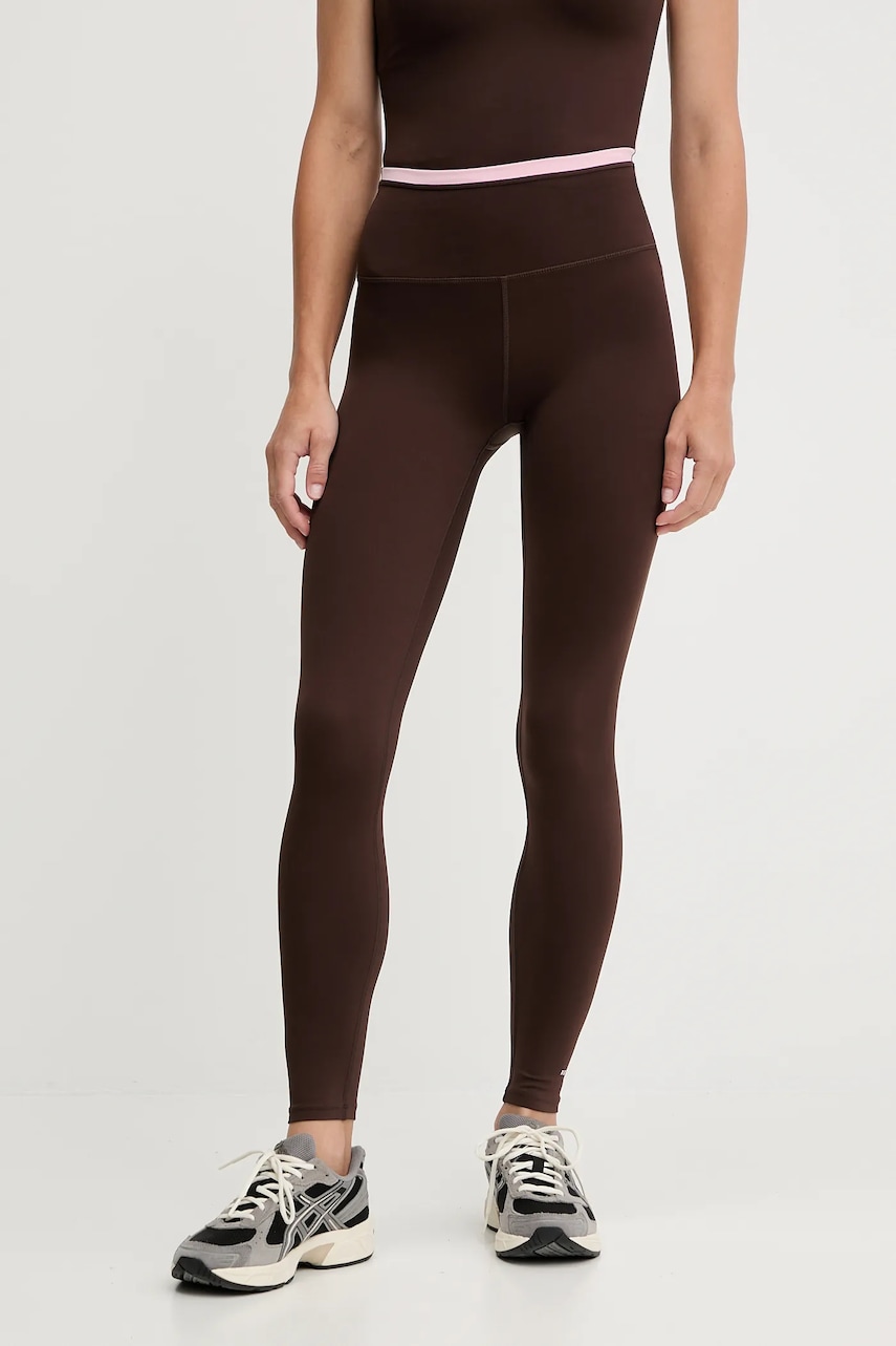 P.E Nation leggings Vita culoarea negru, uni, 243G343