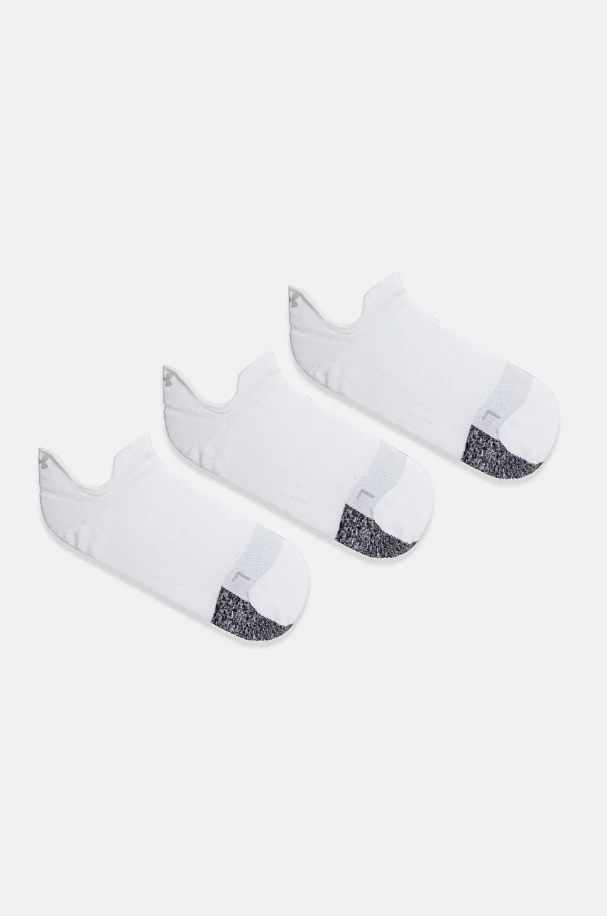 Under Armour sosete Breathe 3-pack femei, culoarea alb, 1387052 Under Armour sosete Breathe 3-pack femei, culoarea alb, 1387052