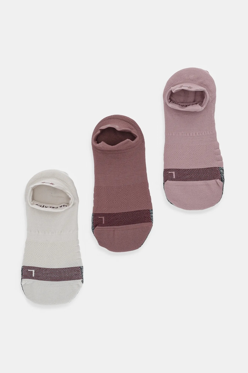 Under Armour șosete Breathe 3-pack culoarea alb, 1387052