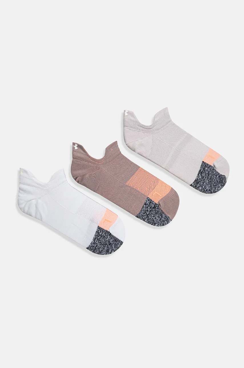 Under Armour sosete Breathe 3-pack femei, culoarea gri, 1387052 Under Armour sosete Breathe 3-pack femei, culoarea gri, 1387052