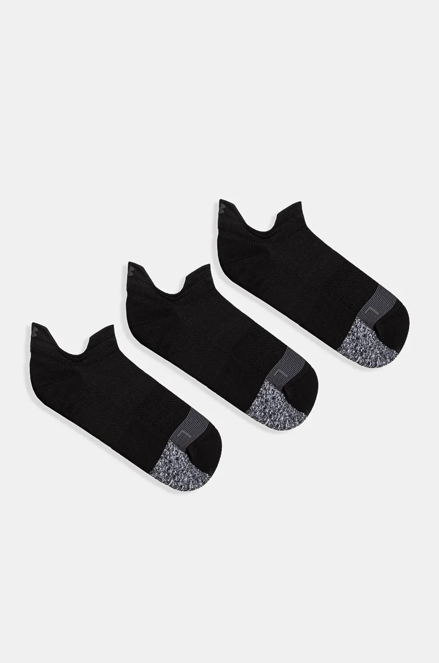 Under Armour sosete Breathe 3-pack femei, culoarea negru, 1387052 Under Armour sosete Breathe 3-pack femei, culoarea negru, 1387052
