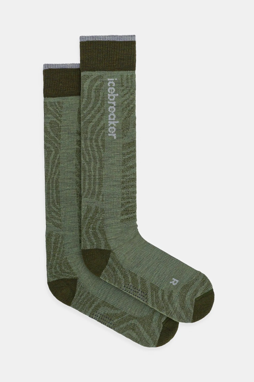 

Ски чорапи Icebreaker Merino Ski+ Light Mountain Contour IB0A573M03U1, Зелен