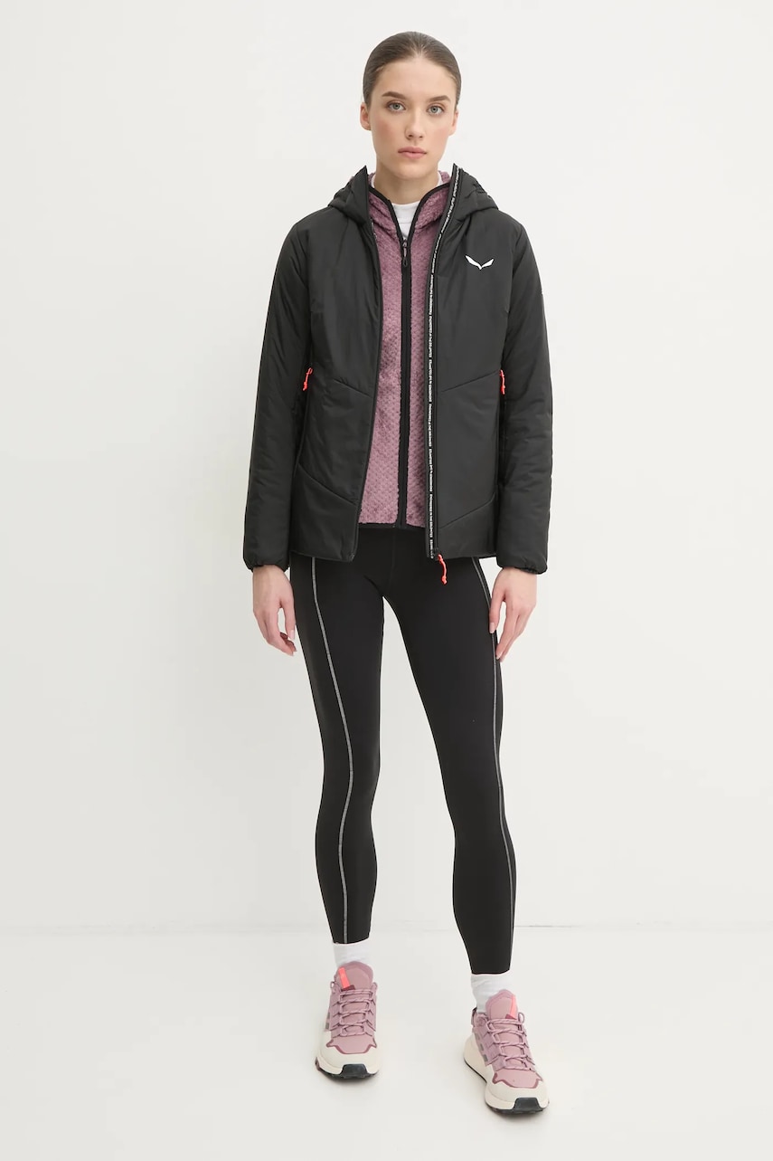 Спортивные леггинсы Smartwool женские цвет чёрный с аппликацией SW002816 Спортивные леггинсы Smartwool женские цвет чёрный с аппликацией SW002816