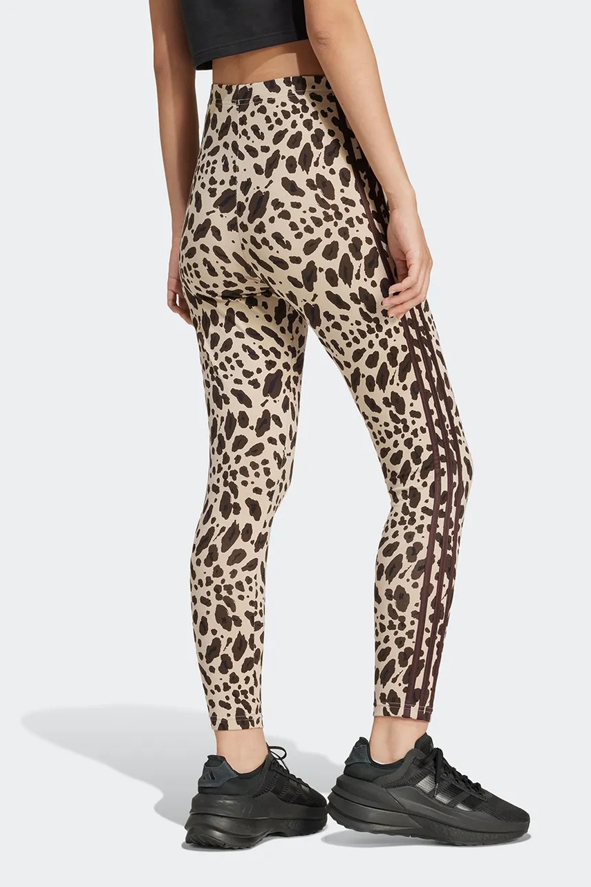 Κολάν adidas Animal χρώμα: μπεζ, IX3722 φωτογραφία