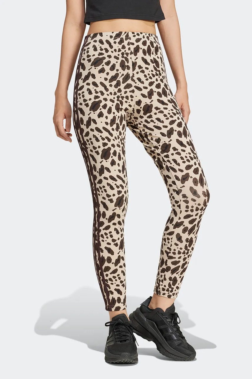 Κολάν adidas Animal χρώμα: μπεζ, IX3722 φωτογραφία