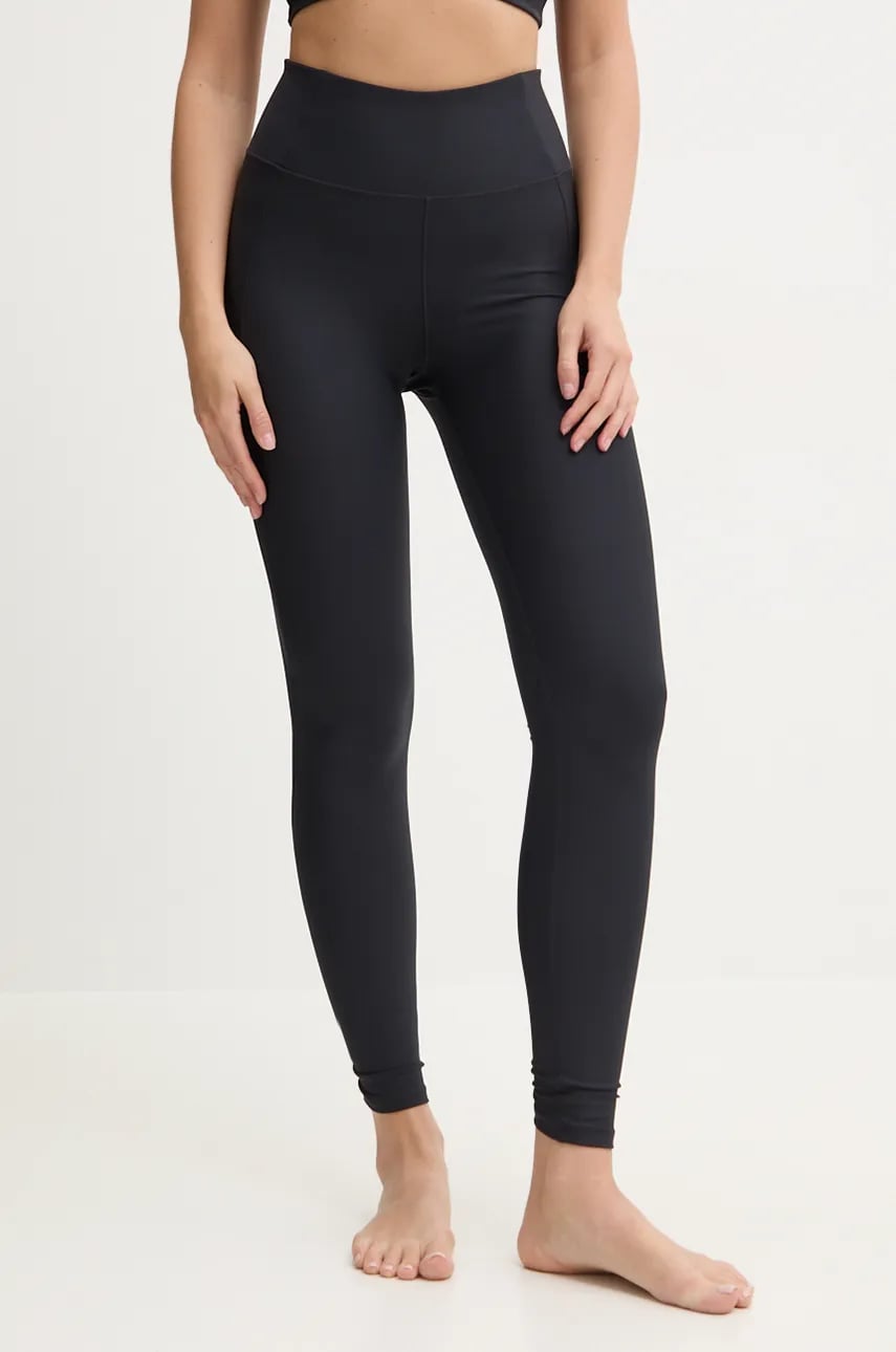 Casall jambiere de yoga Crease culoarea negru, neted, 24242 Casall jambiere de yoga Crease culoarea negru, neted, 24242
