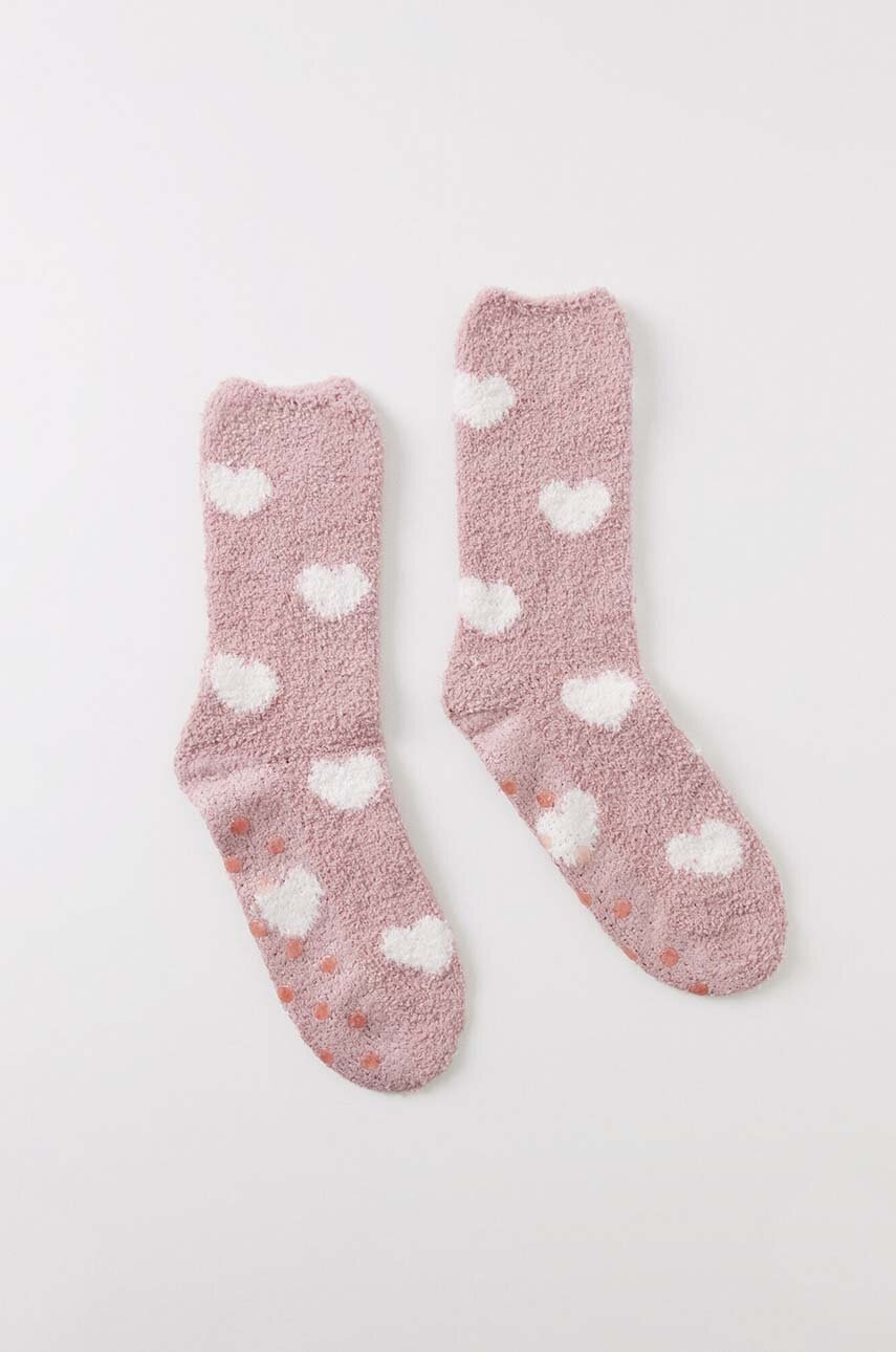 

Чорапи women'secret SO FLUFFY HEART в розово 3618708, Розов