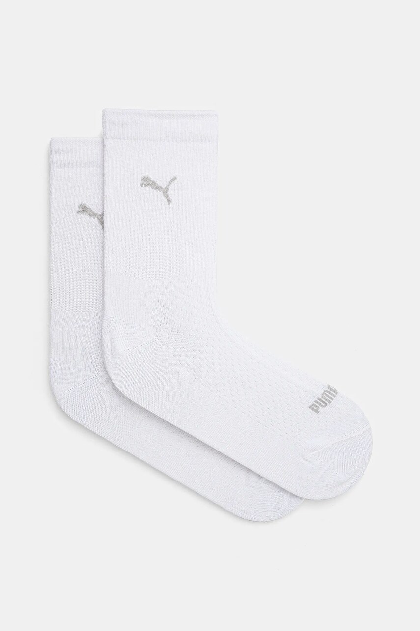 Ponožky Puma 2-pack dámské, bílá barva, 938380