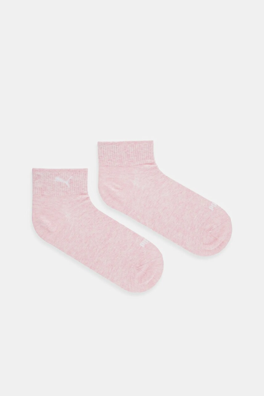 Puma sosete 2-pack femei, culoarea roz, 938381