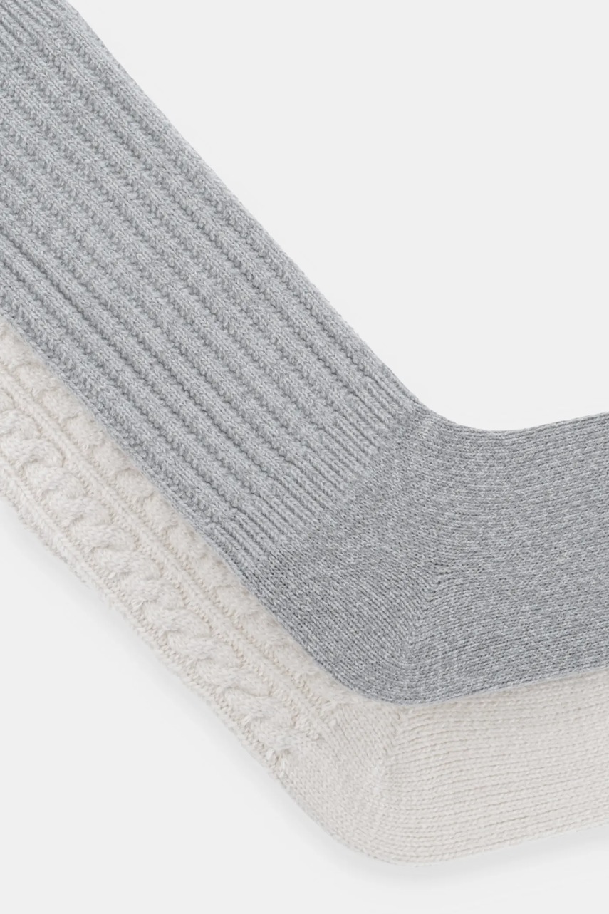 Κάλτσες Hollister Co. 2-pack χρώμα: γκρι, KI354-4035 φωτογραφία