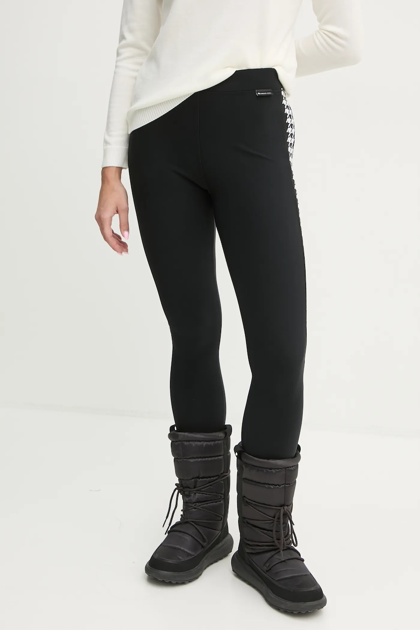 Newland leggins sport Libra femei, culoarea negru, cu imprimeu, N46394.108 Newland leggins sport Libra femei, culoarea negru, cu imprimeu, N46394.108