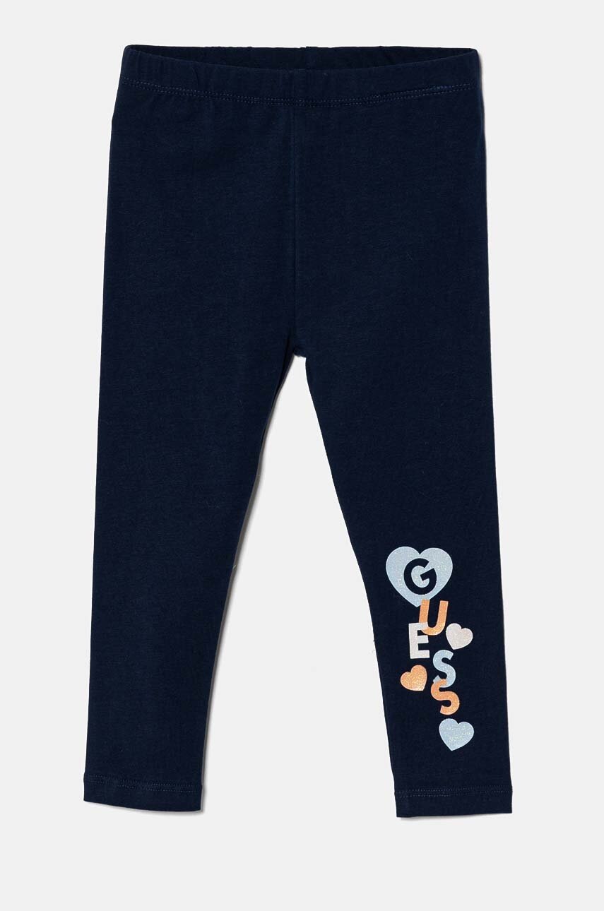 

Детски клин Guess в тъмносиньо с принт K4YB06 K6YW3, Тъмносин