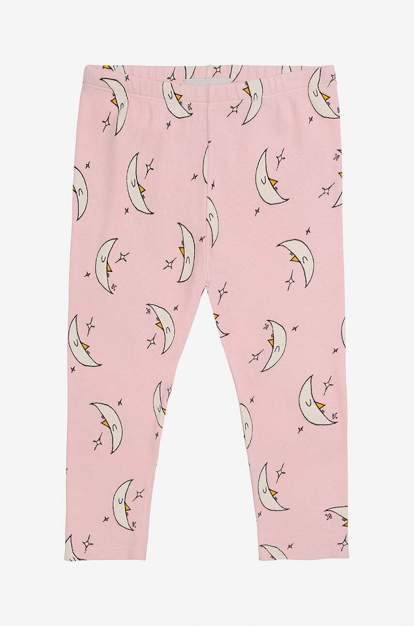 Bobo Choses leggins bebe Beneath The Moon culoarea roz, modelator, 224AB054