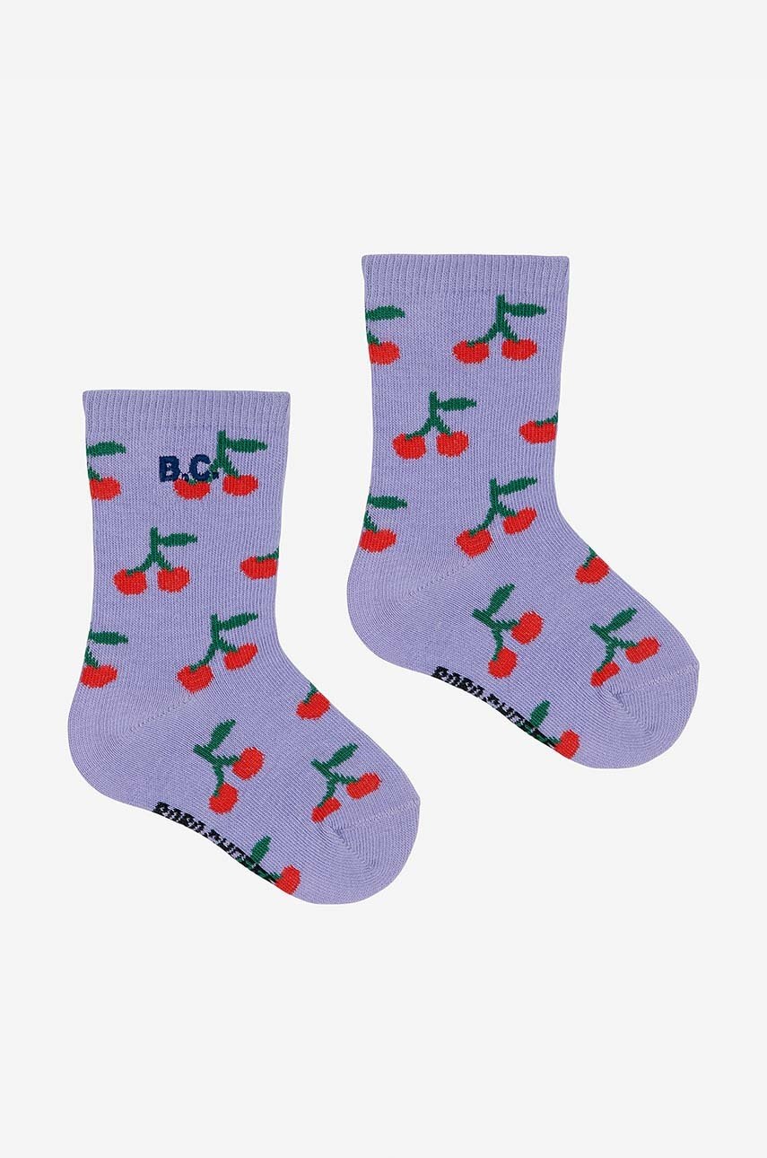 

Детски чорапи Bobo Choses Cherry в лилаво 224AH006, Виолетов