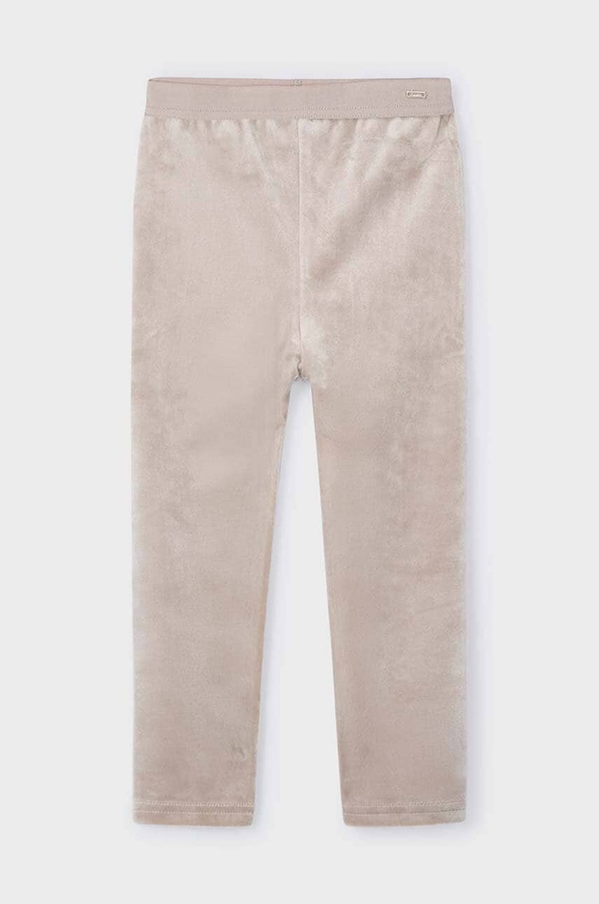 Mayoral leggins copii culoarea bej, neted, 712