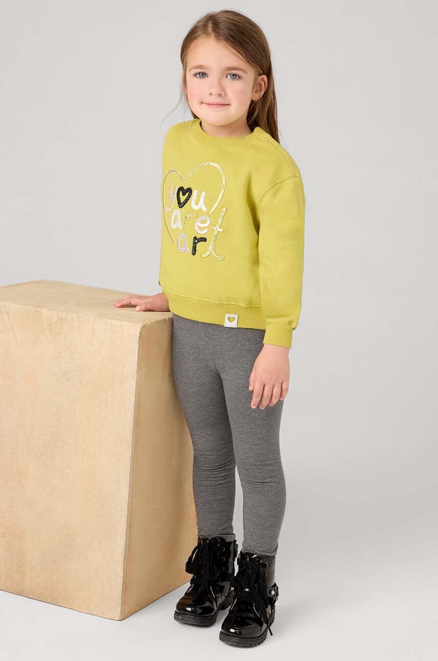 Mayoral leggins copii culoarea gri, neted, 717 Mayoral leggins copii culoarea gri, neted, 717