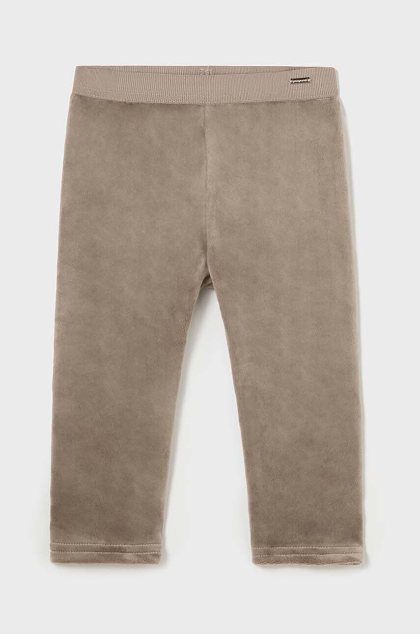 Mayoral leggins copii culoarea bej, neted, 727