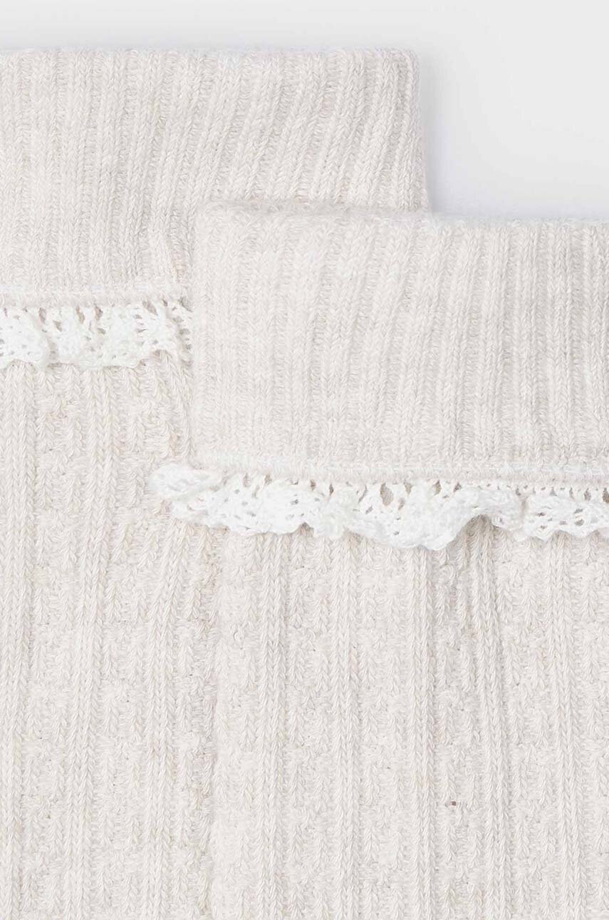 Дитячі шкарпетки Mayoral колір бежевий 10807