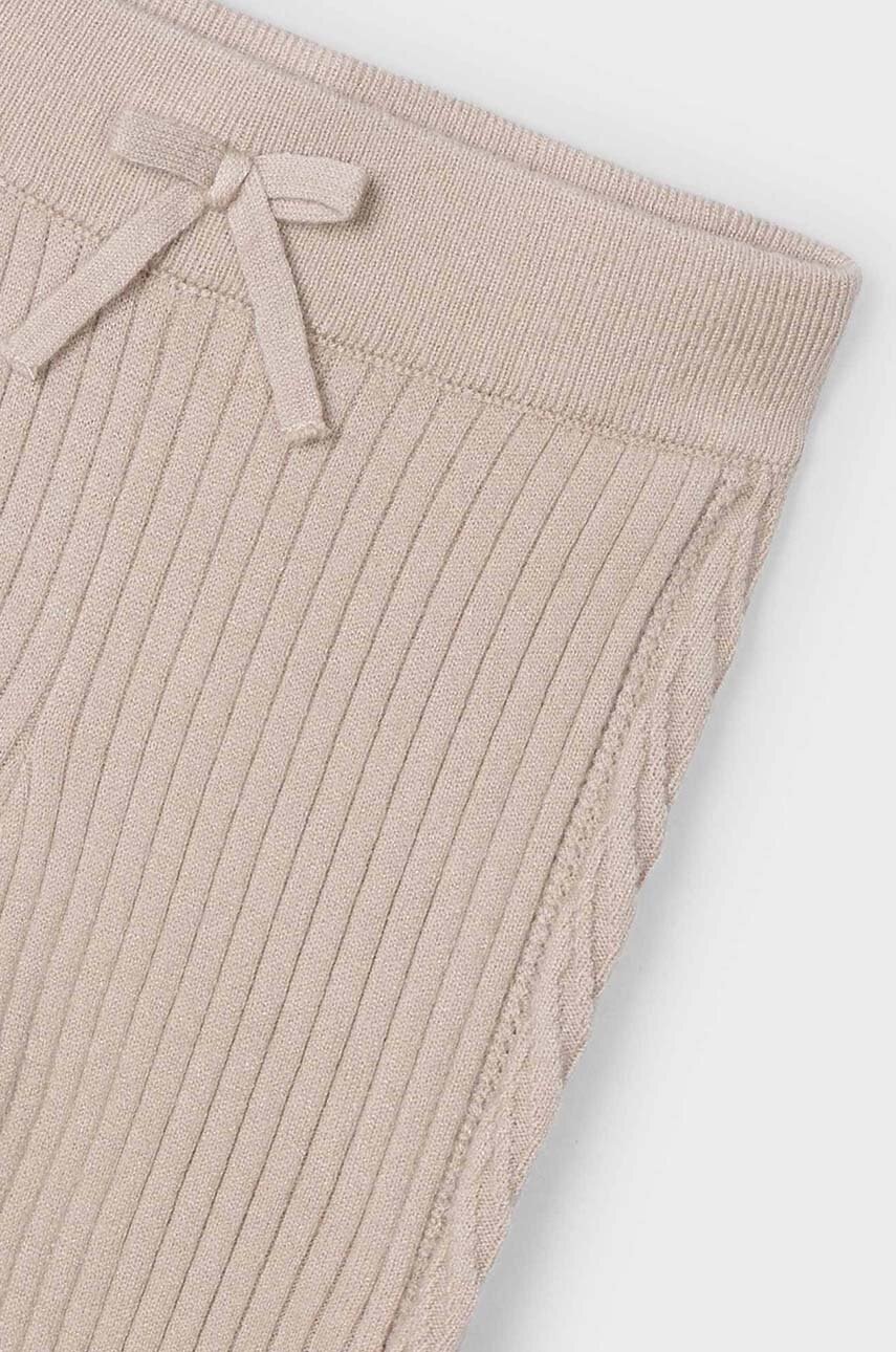 Дитячі легінси Mayoral колір бежевий однотонні 10812