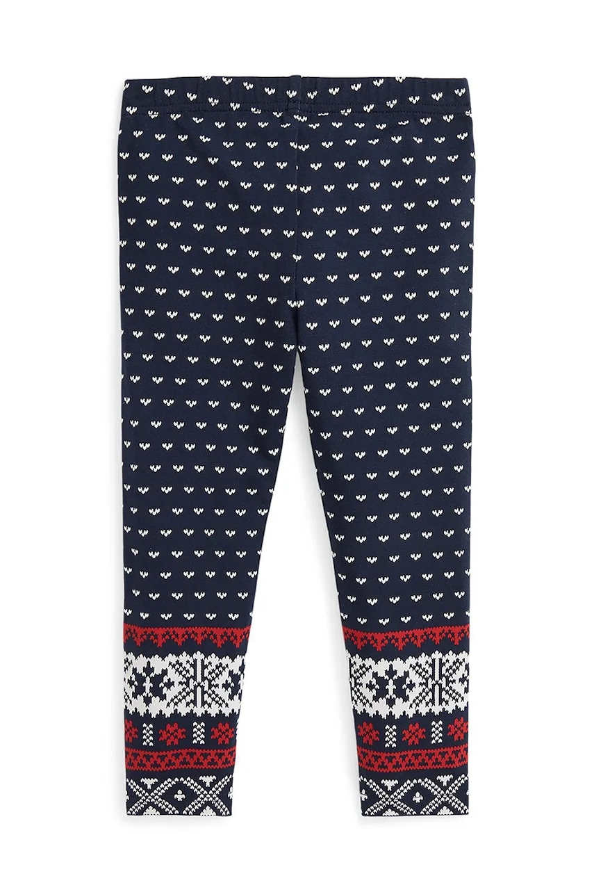 Дитячі легінси Polo Ralph Lauren колір чорний візерунок 312952795001