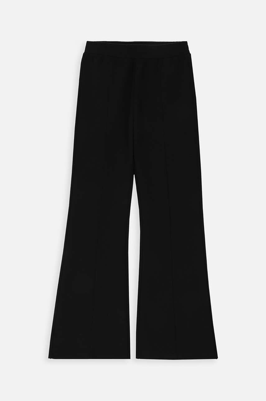 Coccodrillo pantaloni copii culoarea negru, neted, BACK TO SCHOOL GIRL Coccodrillo pantaloni copii culoarea negru, neted, BACK TO SCHOOL GIRL