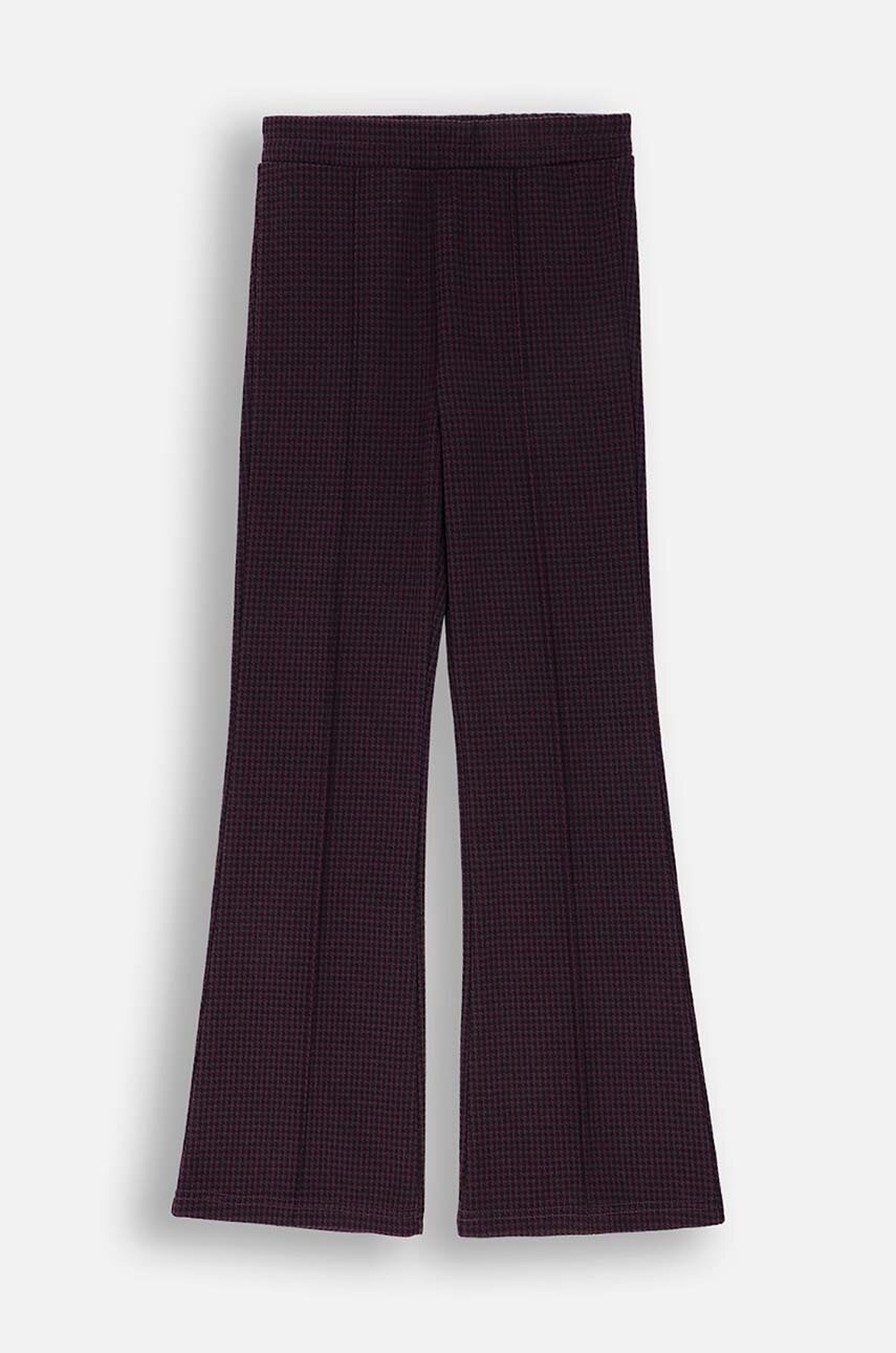 Coccodrillo leggins copii culoarea violet, neted, ACADEMY GIRL JUNIOR