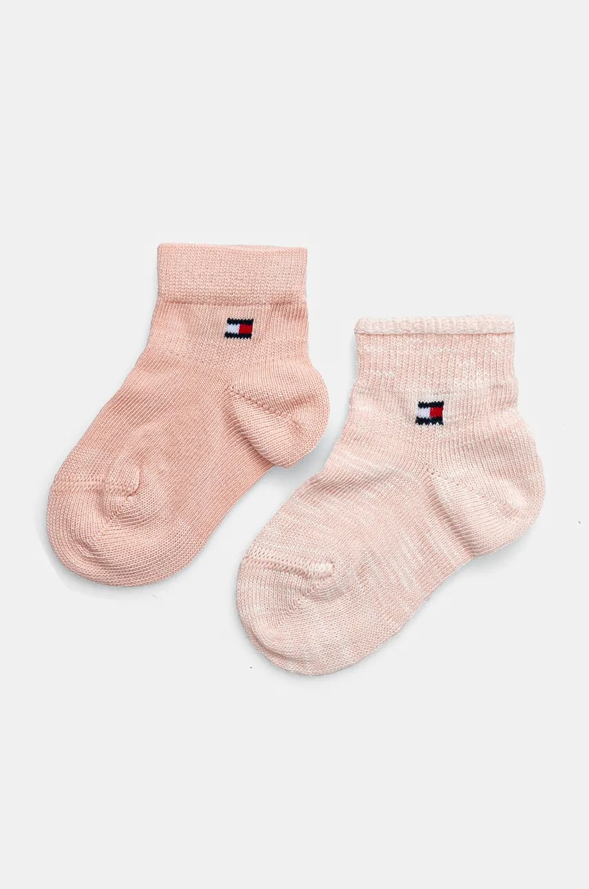 

Детски чорапи Tommy Hilfiger (2 чифта) в розово 701229880, Розов