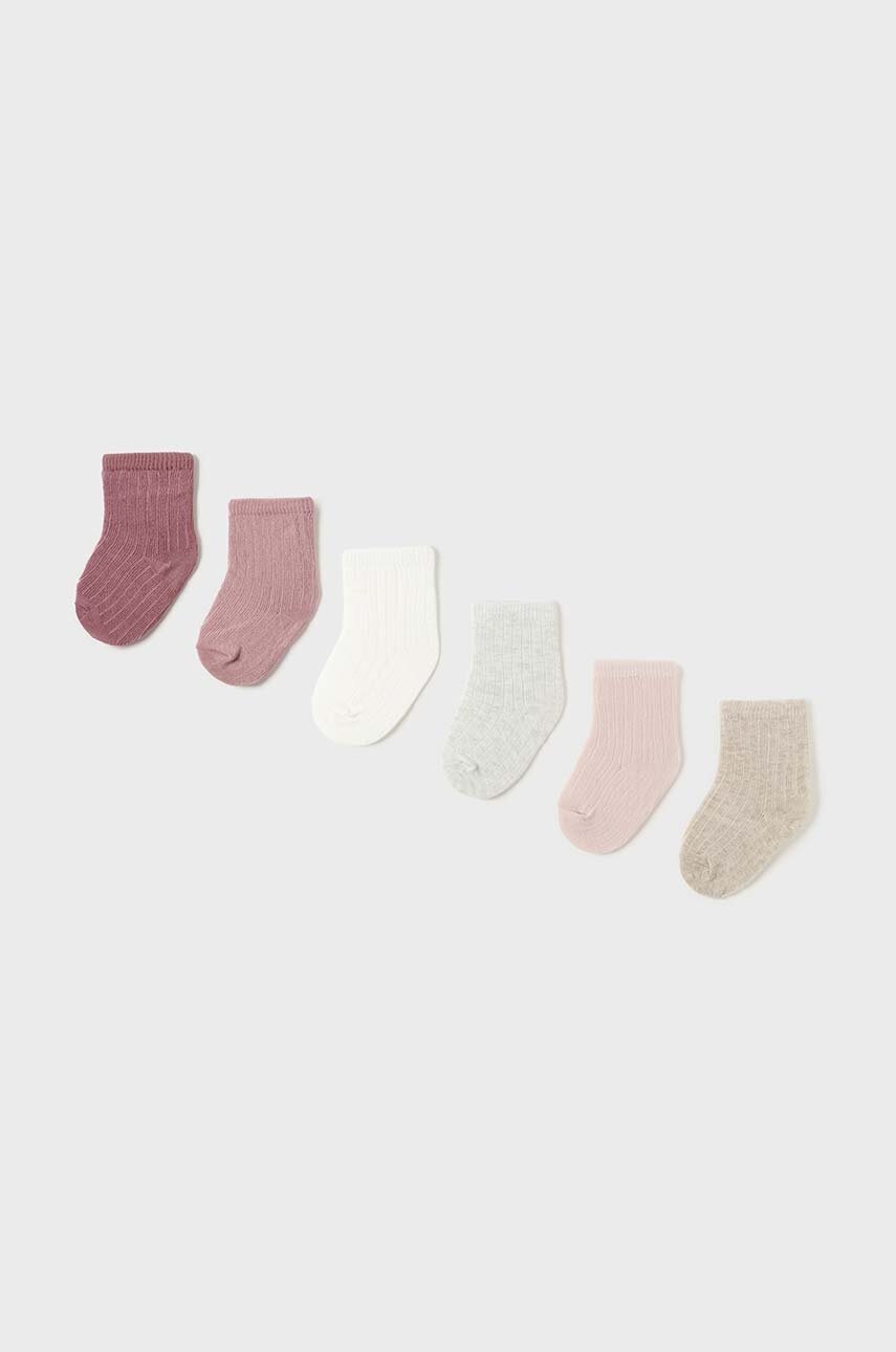 

Детски чорапи Mayoral Newborn (6 чифта) в розово 9758, Розов