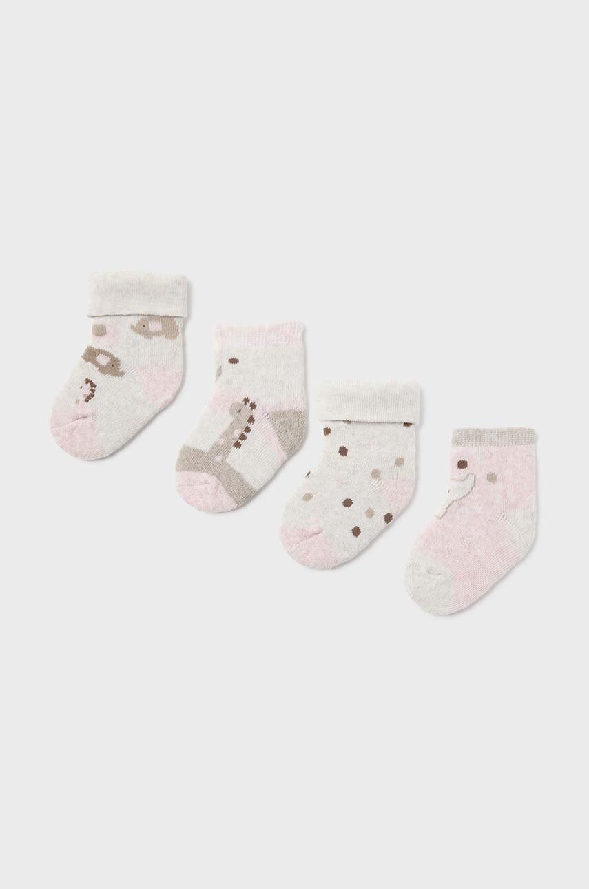 

Бебешки чорапи Mayoral Newborn (4 чифта) в розово 9759, Розов
