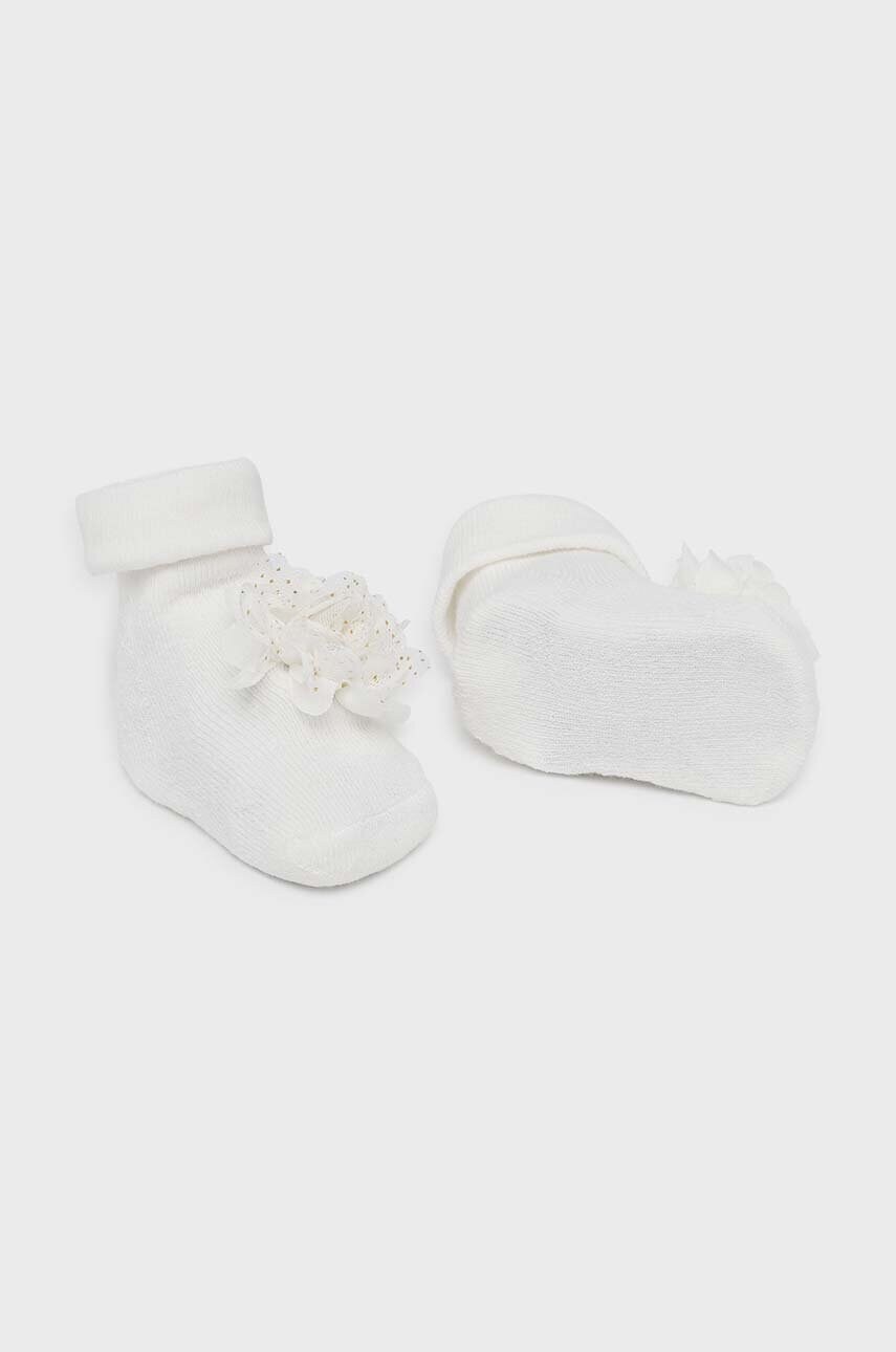 Mayoral Newborn sosete bebe culoarea bej, 9763