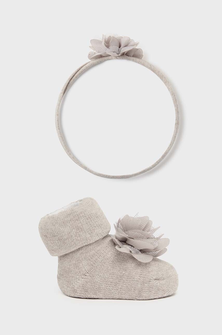 Mayoral Newborn sosete bebe culoarea bej, 9763