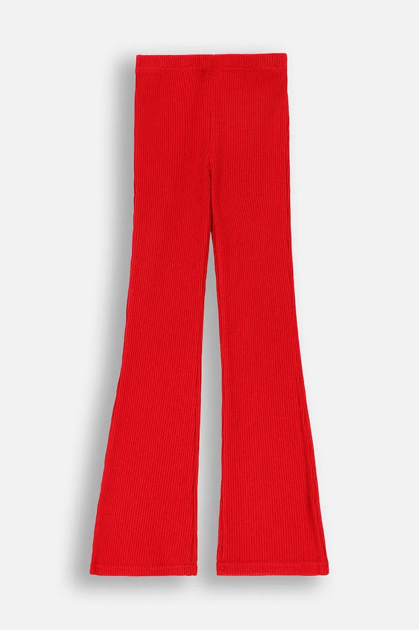Coccodrillo leggins copii culoarea roșu, uni, ELEGANT JUNIOR GIRL Coccodrillo leggins copii culoarea roșu, uni, ELEGANT JUNIOR GIRL