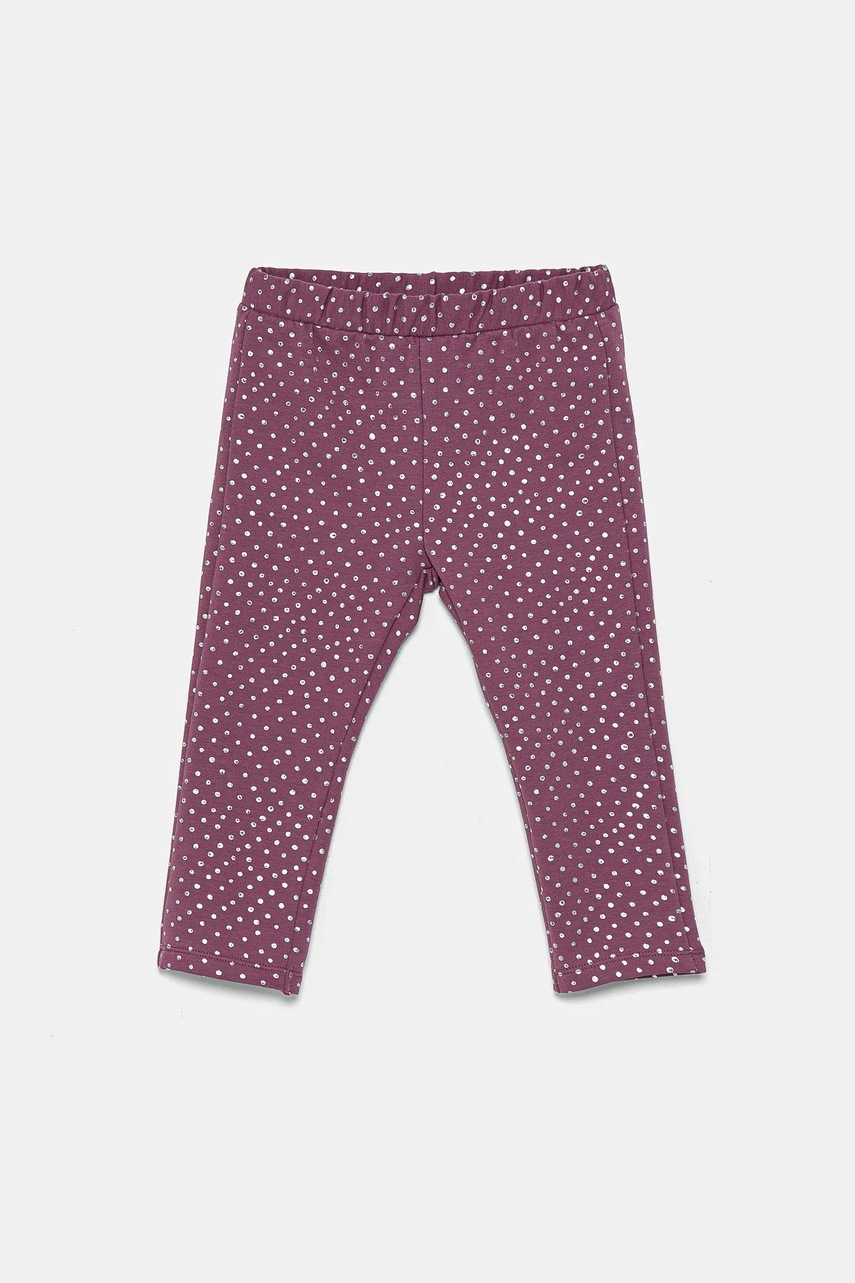United Colors of Benetton leggins copii culoarea violet, modelator, 3S73GF04C