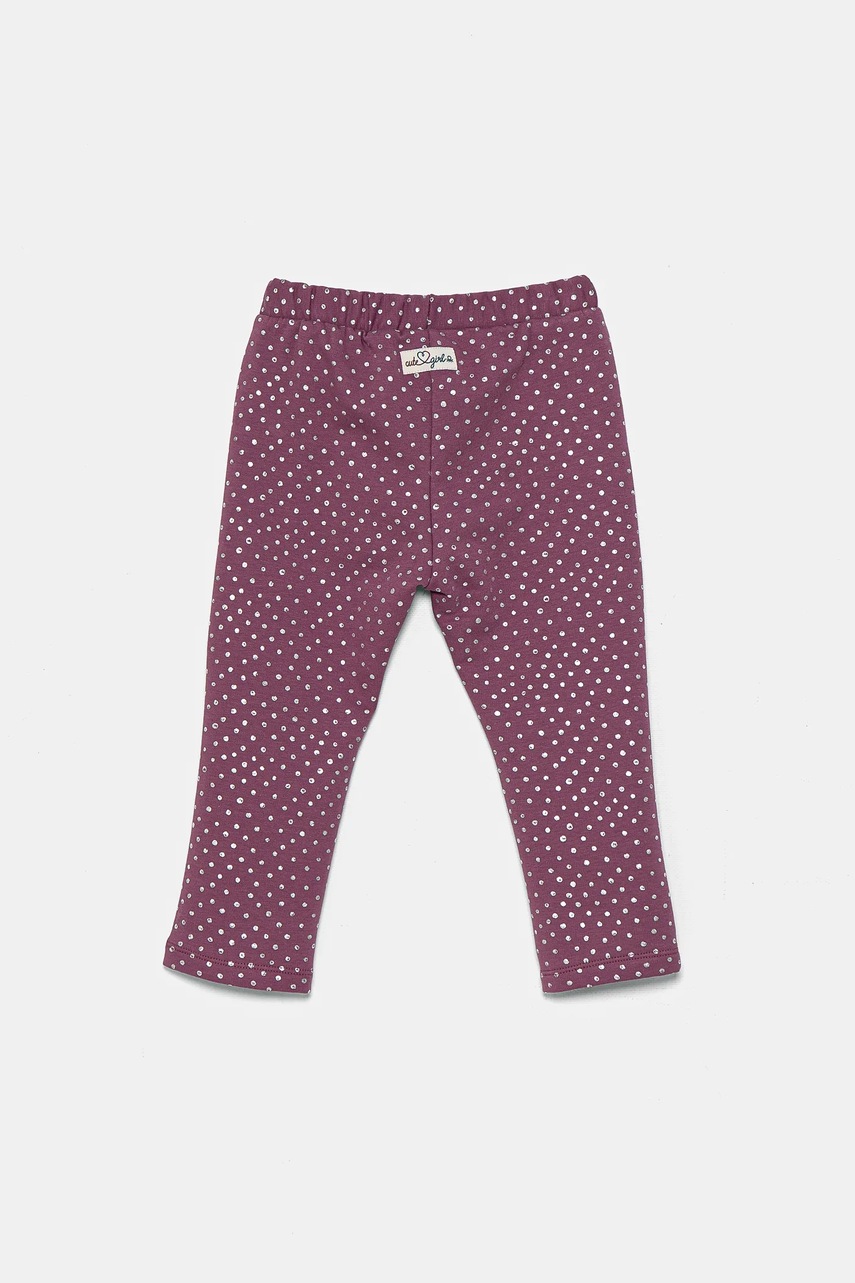Детские леггинсы United Colors of Benetton цвет фиолетовый с узором 3S73GF04C