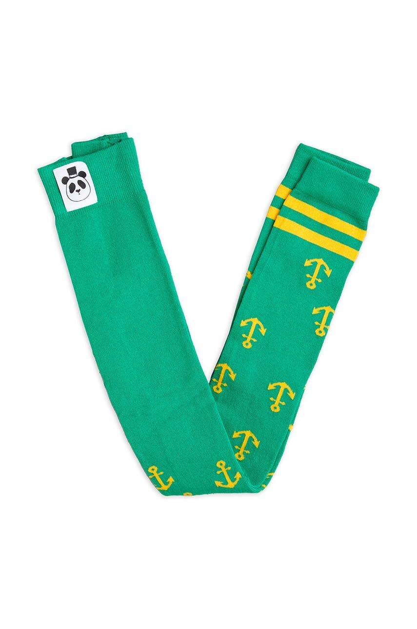 Mini Rodini leggins copii Anchor culoarea verde, modelator