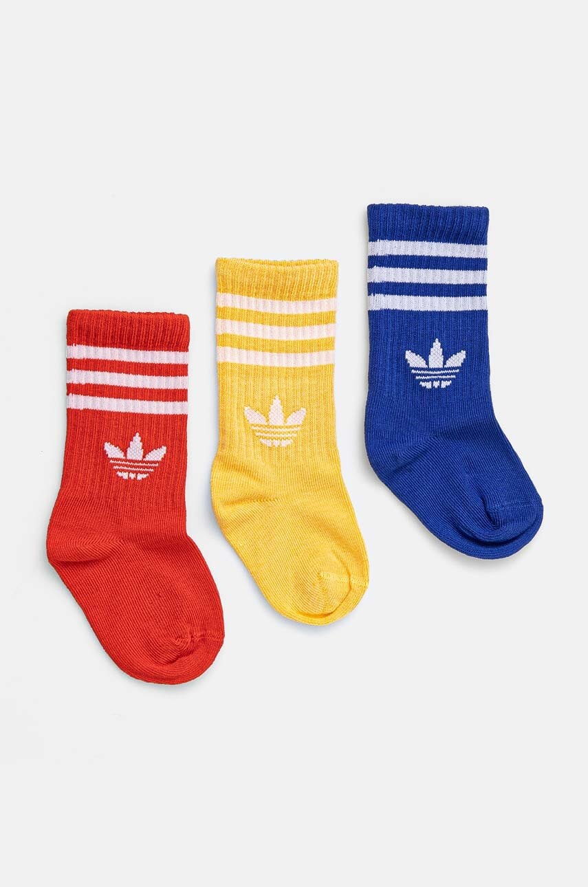 

Детски чорапи adidas Originals CREW SOCK 3P (3 чифта) в жълто IY6695, Жълт